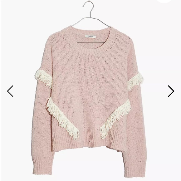 Madewell Sweaters - NWT Madewell XS Montford Fringe Pullover Sweater